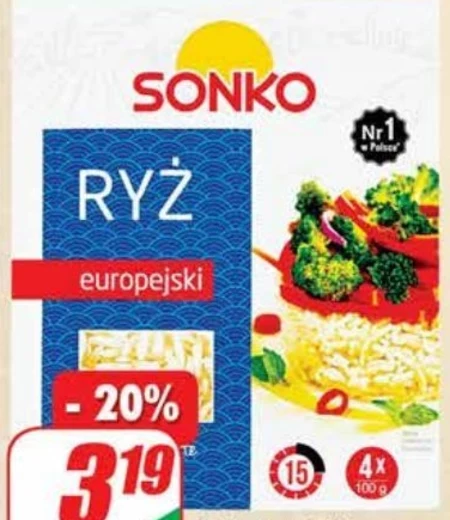 Sonko Ryż europejski 400 g (4 x 100 g)