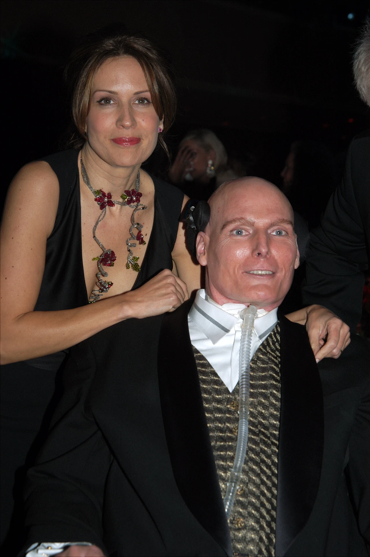 Christopher Reeve z żoną krótko po wypadku