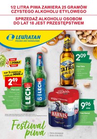 Gazetka promocyjna Lewiatan - Festiwal piwa w Lewiatanie  - ważna do 15-06-2022