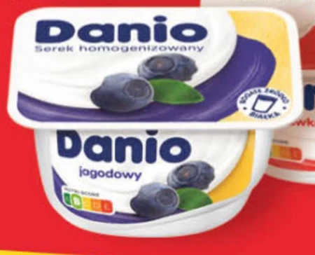 Danio Serek homogenizowany jagodowy 140 g