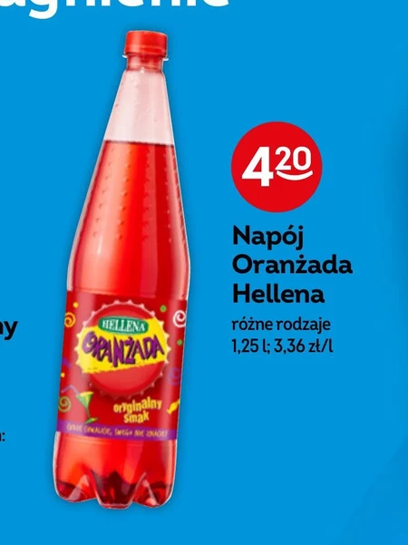 Hellena Oranżada czerwona 1,25 l