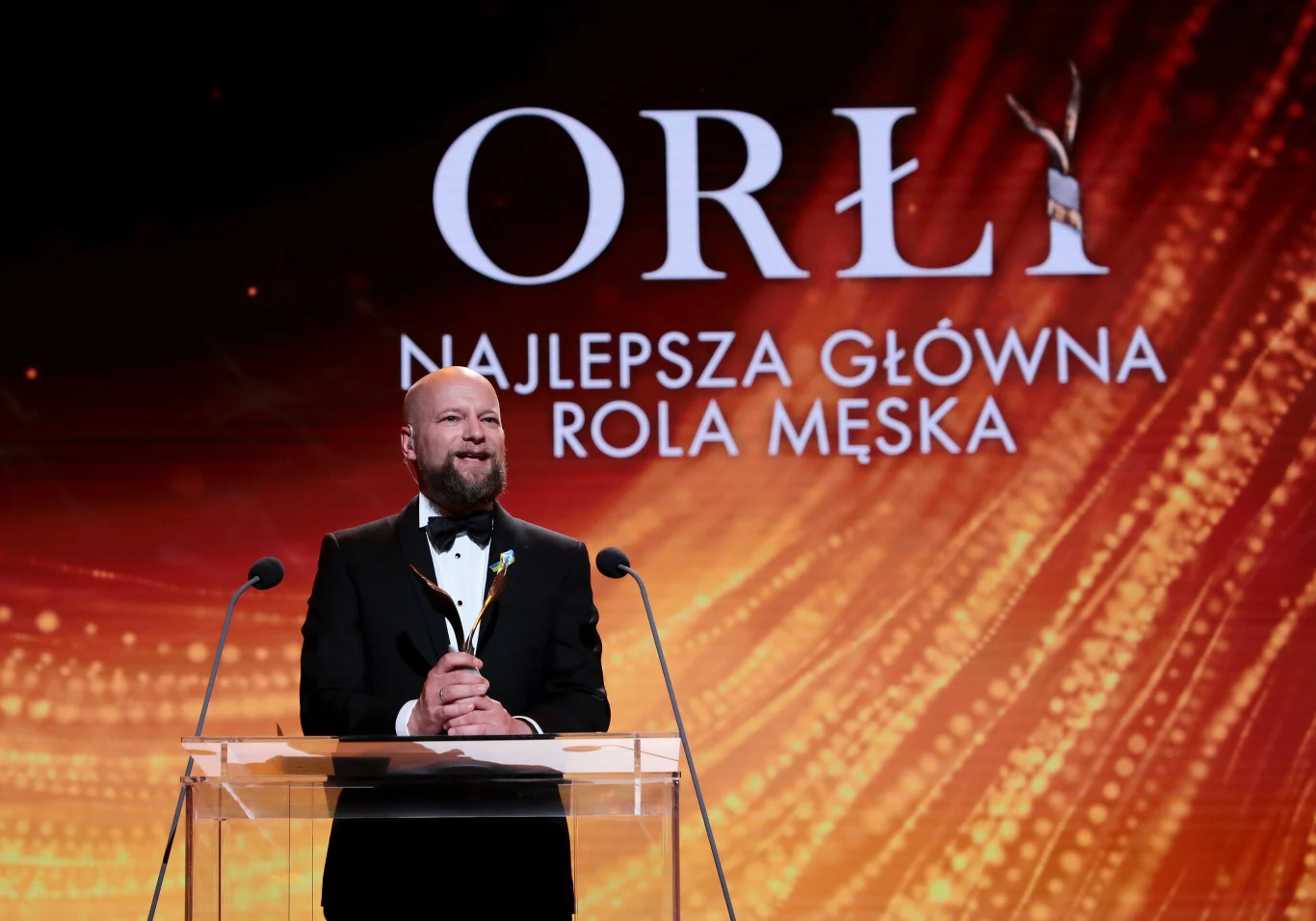 Maciej Stuhr podczas gali Orły 2022