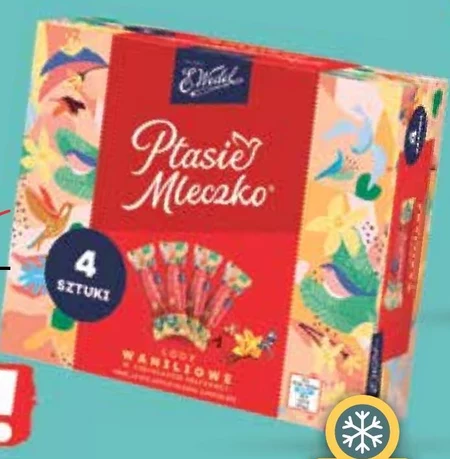E. Wedel Ptasie Mleczko Lody waniliowe 360 ml (4 x 90 ml)