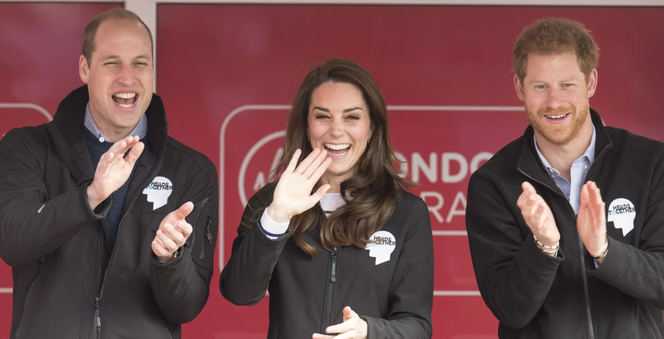 Książę William, księżna Kate i książę Harry