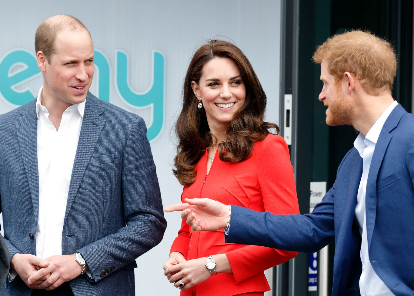 Książę William, księżna Kate i książę Harry