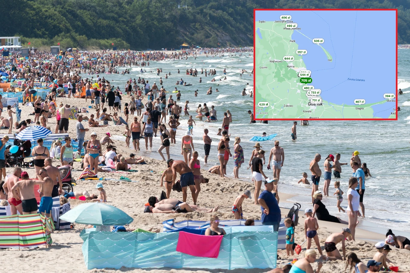 Wakacje nad Bałtykiem mimo wysokich cen wciąż popularne; źródło zdjęcia: WOJCIECH STROZYK/REPORTER Wakacje nad Bałtykiem mimo wysokich cen wciąż popularne; źródło zdjęcia: WOJCIECH STROZYK/REPORTER