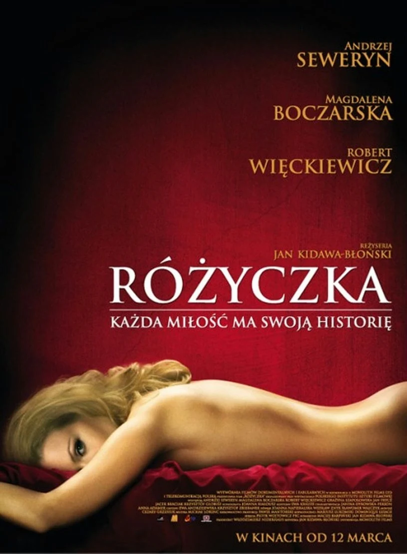 Magdalena Boczarska na plakacie filmu "Różyczka"