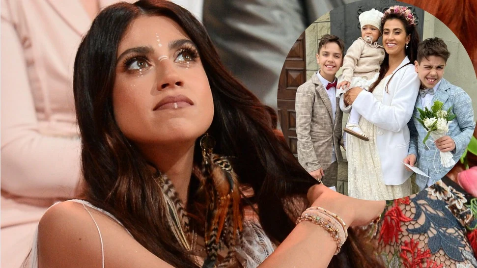 Maja Hyży z dziećmi Maja Hyży z dziećmi