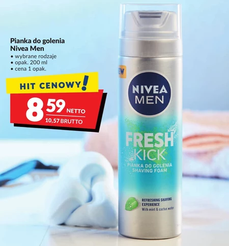 Nivea MEN Fresh Kick Pianka DO Golenia 200 ml