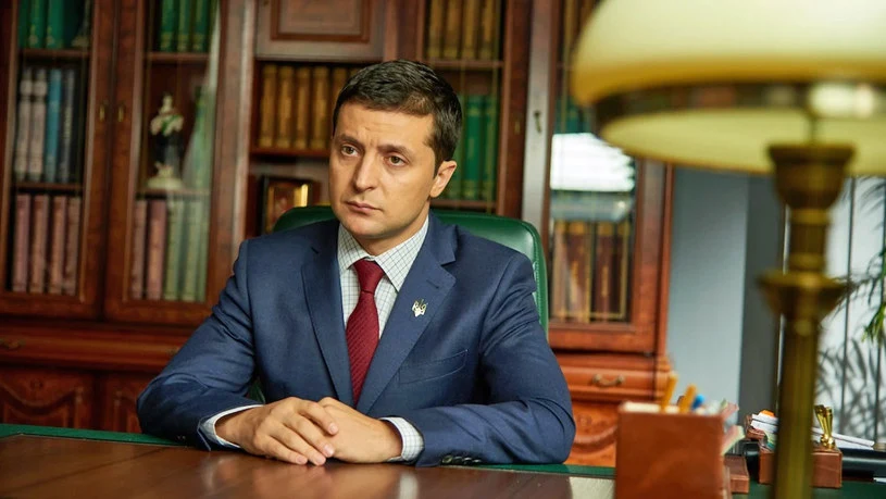Wołodymyr Zełenski w serialu "Sługa Narodu" /materiały prasowe Wołodymyr Zełenski w serialu "Sługa Narodu" /materiały prasowe