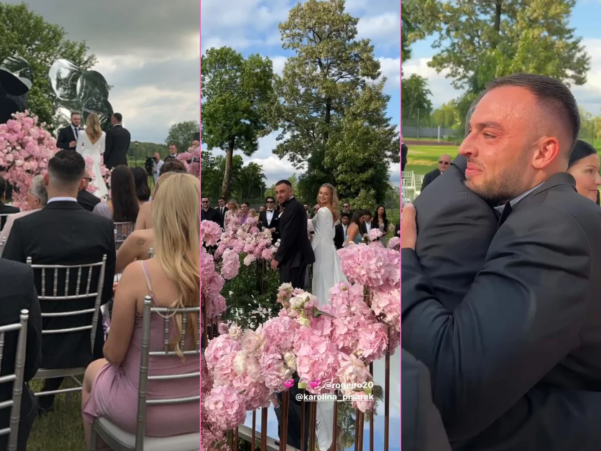 Ślub Karoliny Pisarek i Rogera Salli