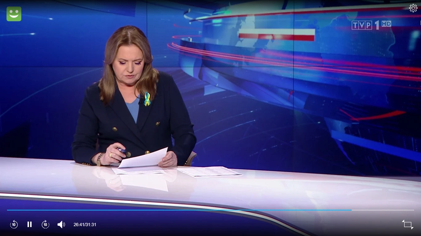 Danuta Holecka odczytała "fragment" oświadczenia Kraśki Danuta Holecka odczytała "fragment" oświadczenia Kraśki