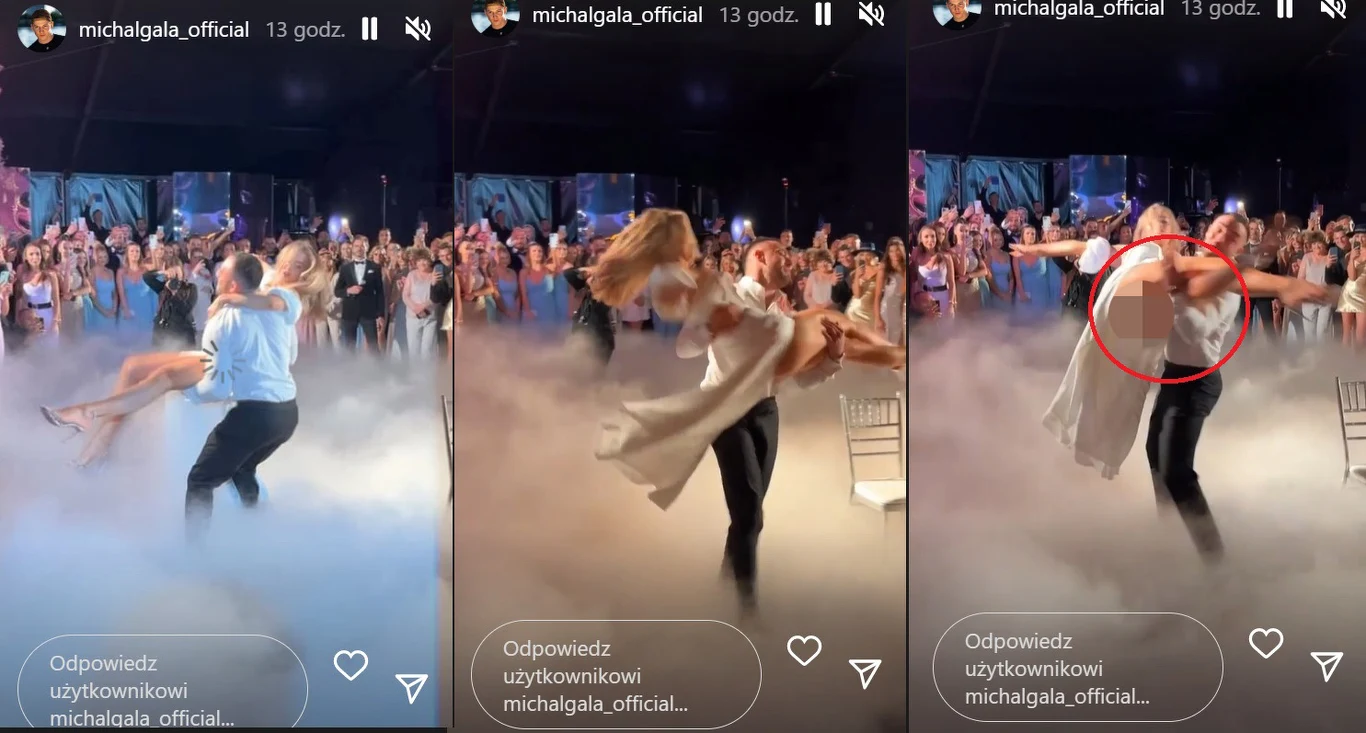 Wpadka Pisarek na ślubie! /https://www.instagram.com/michalgala_official/feed/