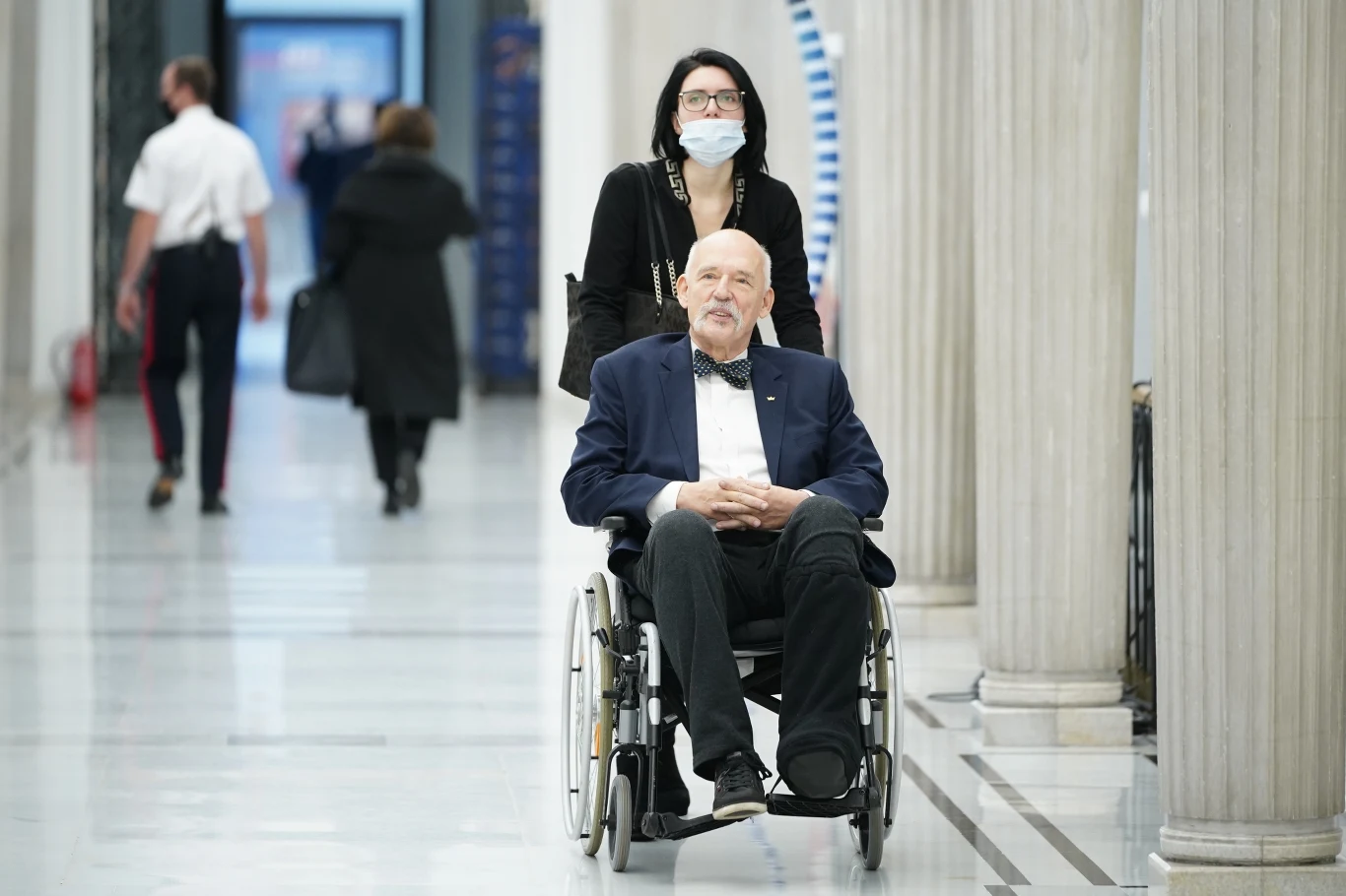 Janusz Korwin-Mikke z żoną Janusz Korwin-Mikke z żoną