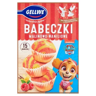 GELLWE Babeczki malinowo-waniliowe mieszanka do wypieku 238 g - 0