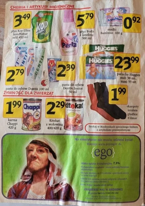 Gazetka z Biedronki z 1999 roku