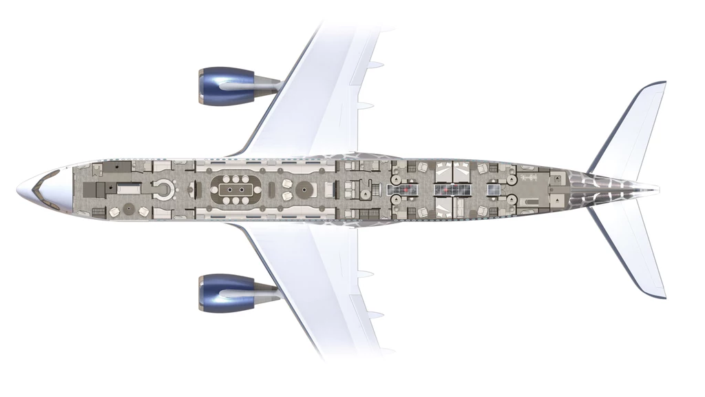 Samolot został zaprojektowany tak, aby zaspokoić wymagania najbardziej bogatych klientów /zdjęcie: Lufthansa Technik AG