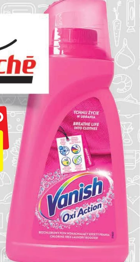 Vanish Oxi Action Odplamiacz do tkanin w płynie 1 l