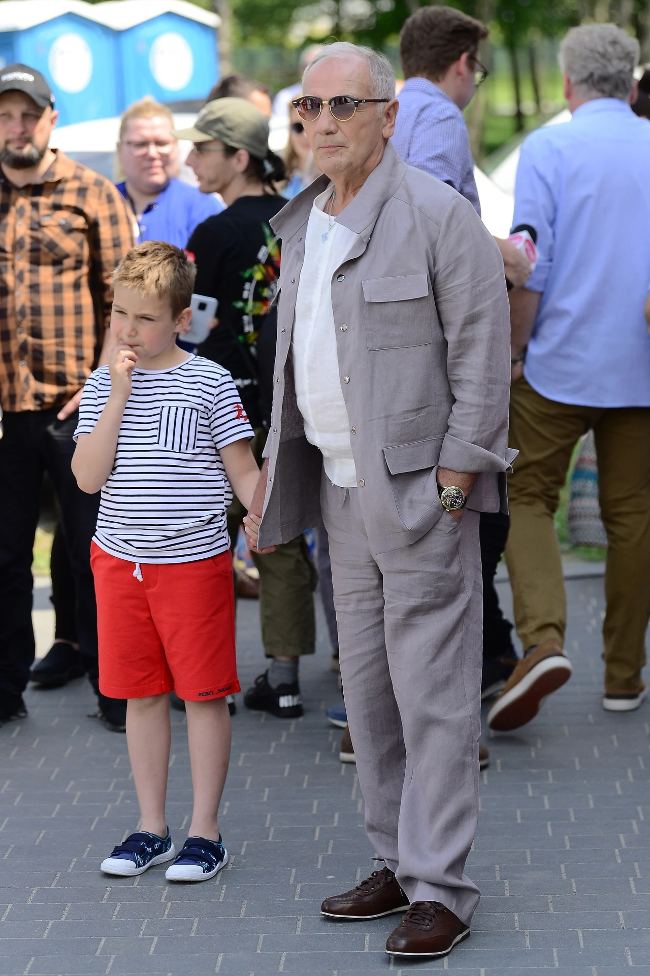 Karol Strasburger na charytatywnym pokazie Karol Strasburger na charytatywnym pokazie