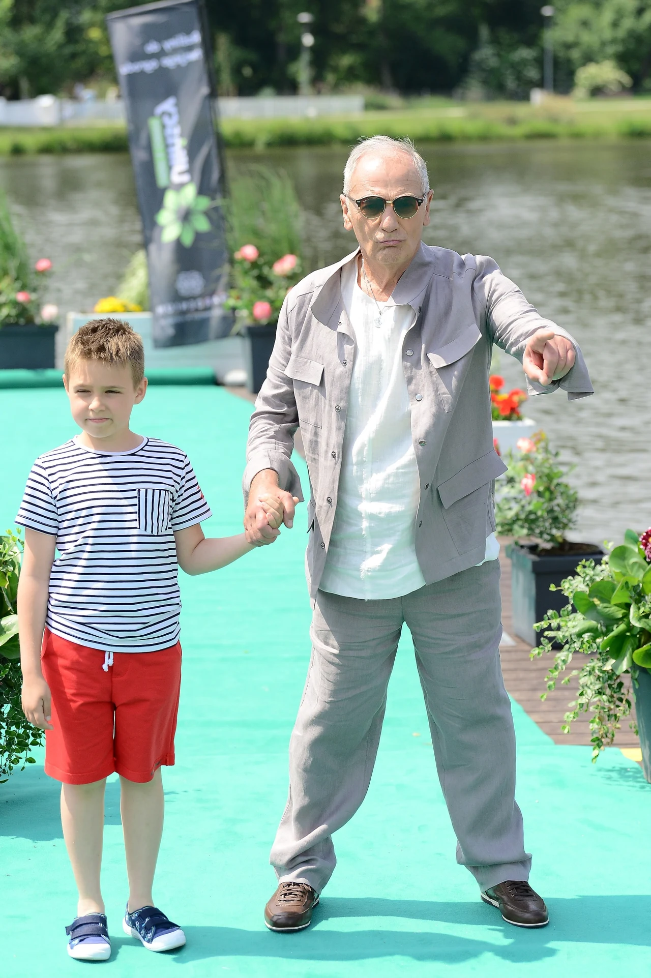 Karol Strasburger na pokazie charytatywnym Karol Strasburger na pokazie charytatywnym