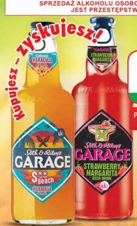 Seth & Riley's Garage Mix piwa i napoju o smaku truskawkowej margarity 400 ml