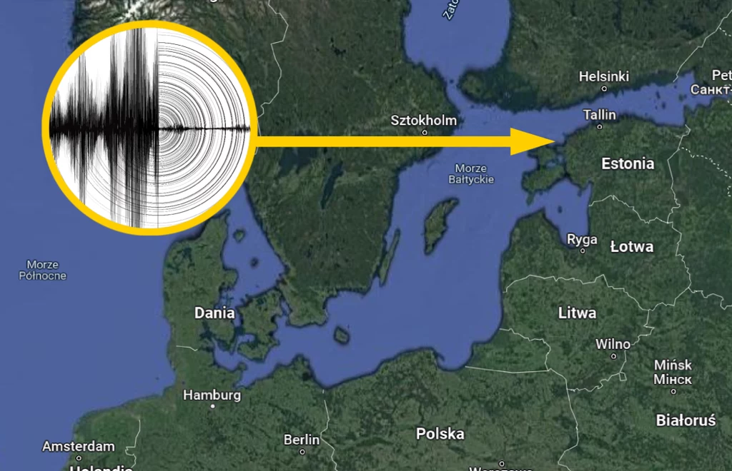 Odnotowano trzęsienie ziemi na Bałtyku u wybrzeży Estonii