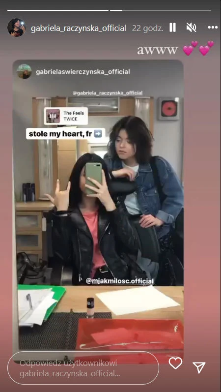Relacja na Instagramie