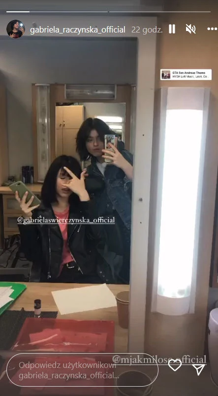 Relacja na Instagramie