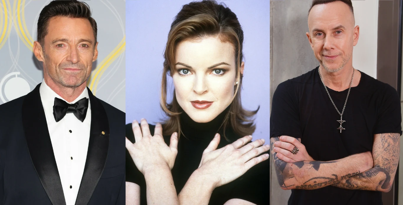 Hugh Jackman, Kylie Minogue, Nergal Hugh Jackman, Kylie Minogue, Nergal