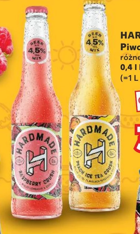 Hardmade Raspberry Crush Piwo z lemoniadą o smaku malinowo-cytrynowym 400 ml