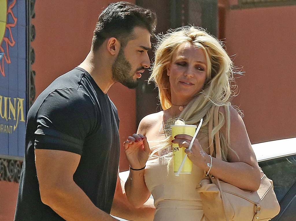 Britney spears z mężem Samem Asghari 