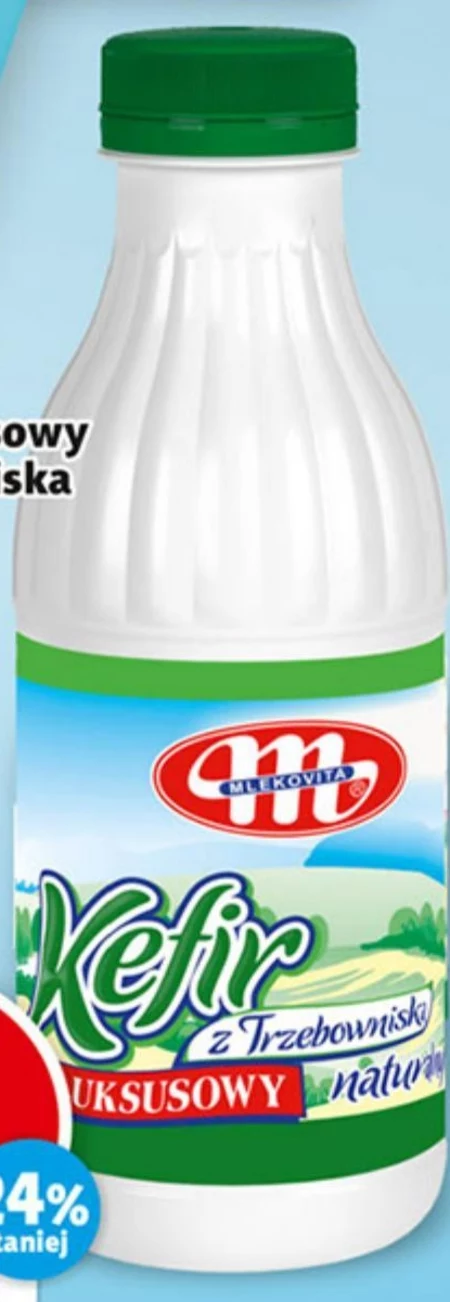 Mlekovita z Trzebowniska Kefir luksusowy naturalny 375 g