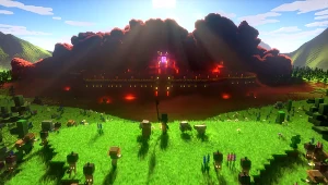 Fragment zdjęcia umieszczony w serwisie YouTube na kanale @Minecraft