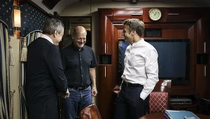 Mario Draghi, Olaf Scholz i Emmanuel Macron