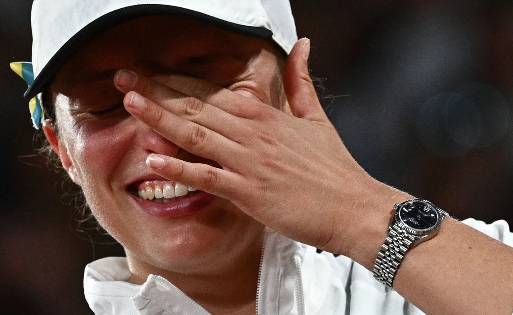 Wzruszona Iga Świątek, liderka rankingu WTA