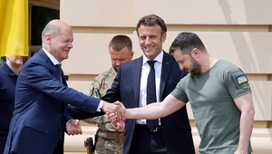 Kanclerz Niemiec podczas czwartkowej wizyty w Ukrainie 
