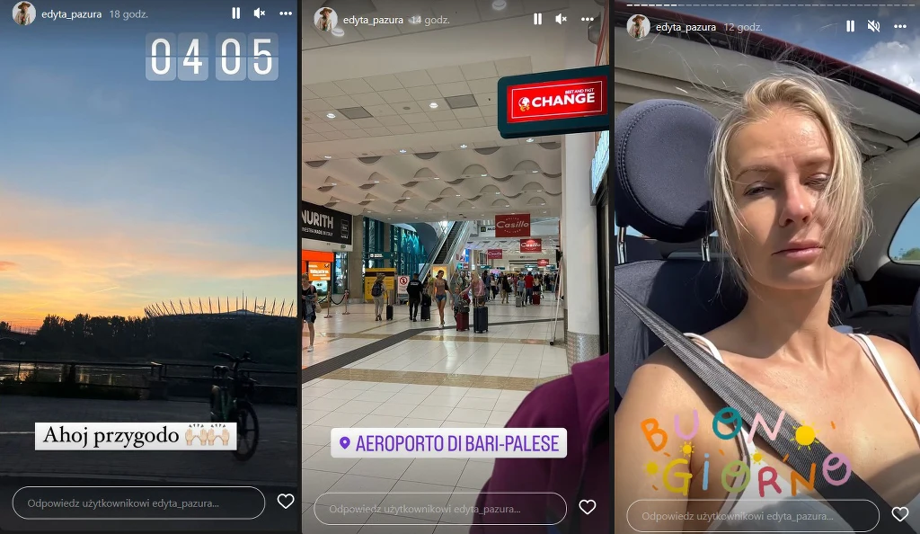 Edytka Pazura relacjonuje urlop we Włoszech Edytka Pazura relacjonuje urlop we Włoszech
