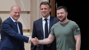 Scholz, Macron i Zełenski na spotkaniu w Kijowie