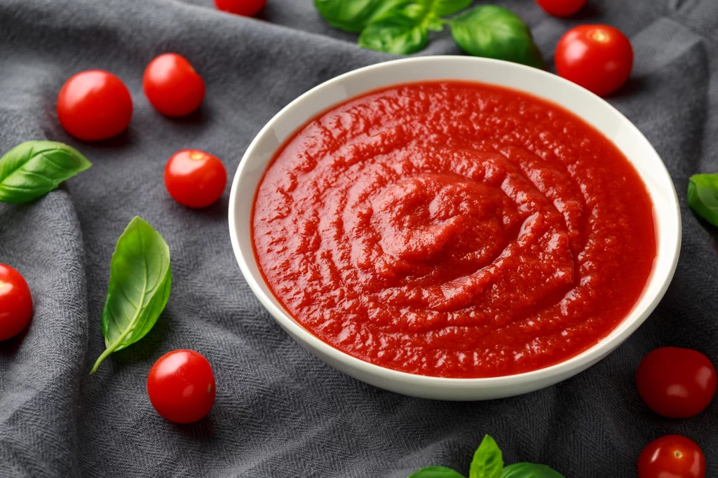 Przecier pomidorowy jest bazą do wielu dań, między innymi zupy pomidorowej