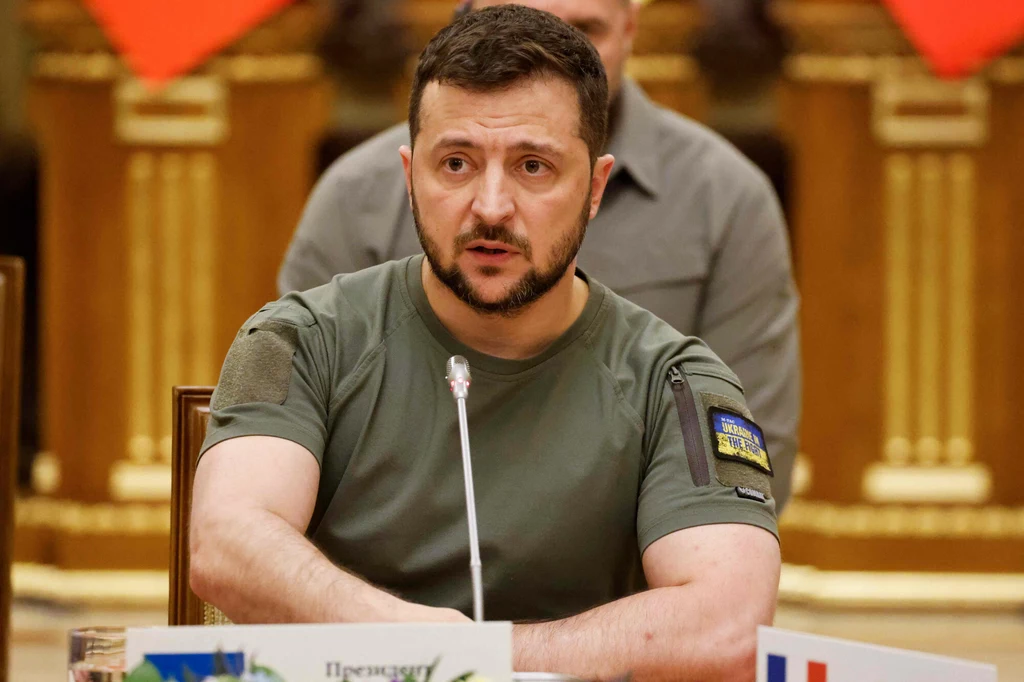 Prezydent Ukrainy Wołodymyr Zełenski Prezydent Ukrainy Wołodymyr Zełenski