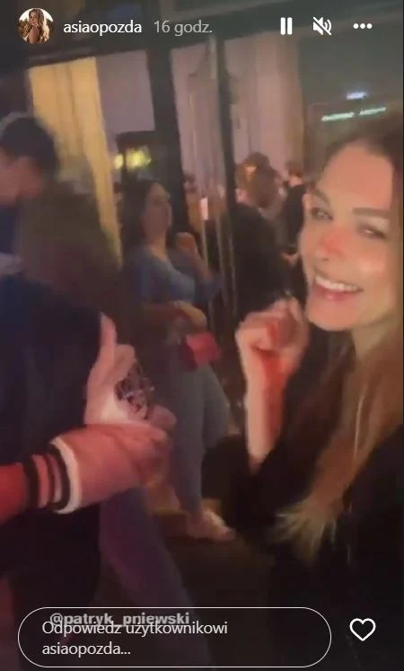 Joanna Opozda znajduje również czas na zabawę Joanna Opozda znajduje również czas na zabawę