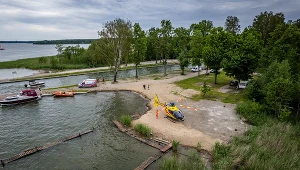Zdjęcie z akcji poszukiwawczej; OSP Mikołajki 