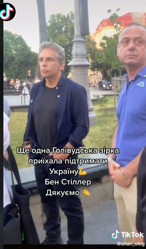 Ben Stiller we Lwowie/ kadr z TikToka