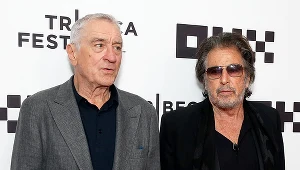 Robert De Niro i Al Pacino na pokazie specjalnym filmu "Gorączka" w trakcie Tribeca Festival 