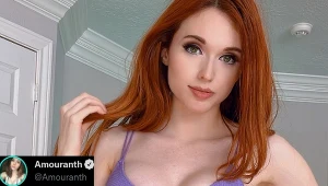 Amouranth - fragment zdjęcia zamieszczonego w serwisie Twitter.com na profilu @amouranth