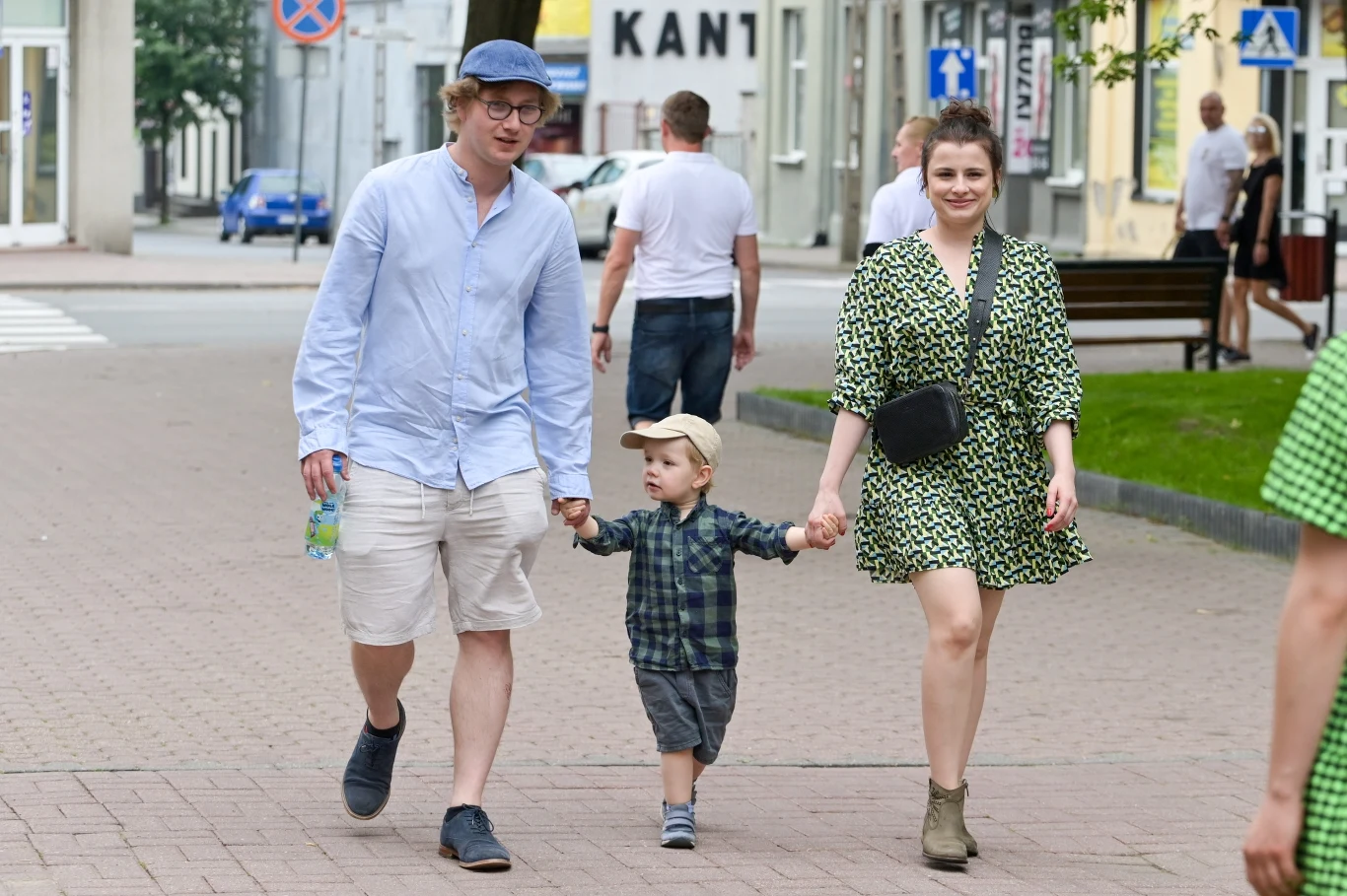 Jan Królikowski z żoną i synem Jan Królikowski z żoną i synem