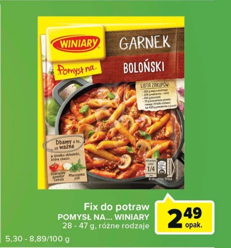 Winiary Pomysł na... Garnek boloński 45 g