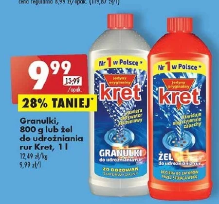 kret Granulki do udrożniania rur 800 g