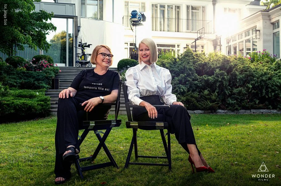 Ilona Łepkowska i Małgorzata Kożuchowska na planie "Zołzy" Ilona Łepkowska i Małgorzata Kożuchowska na planie "Zołzy"