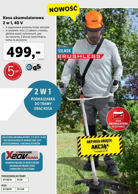 Kosa elektryczna Parkside